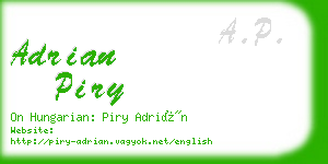 adrian piry business card